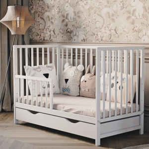 Sofabett Magda – Holzkinderbett mit Schublade
