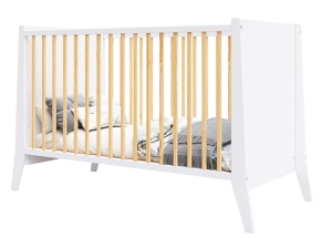 Łóżeczko dziecięce Cosmo 60x120 cm z materacem – minimalistyczny design