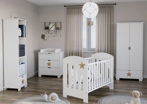 ZiZi Kinderbett im Neugeborenenzimmer